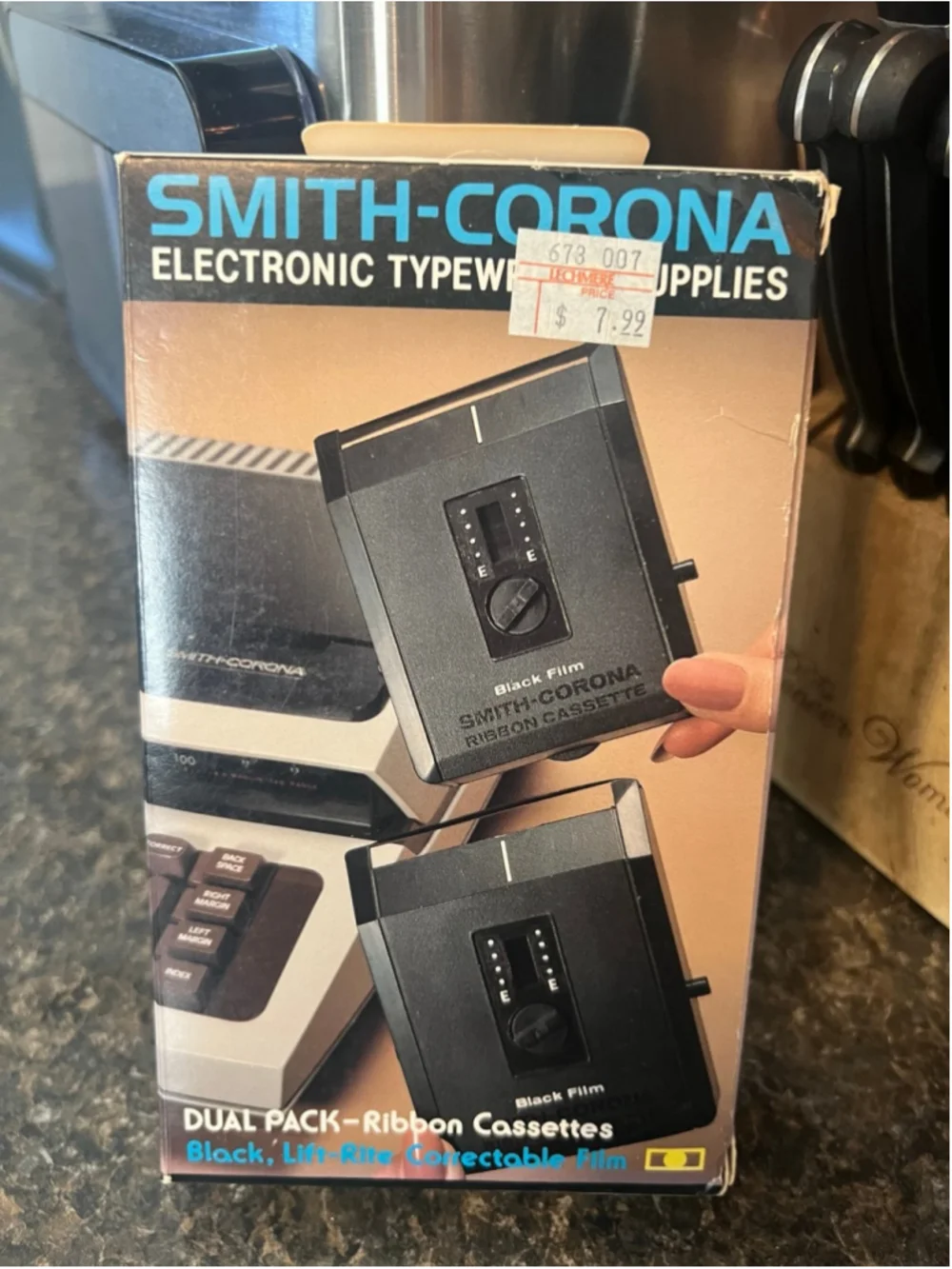 Vintage Smith Corona Typewriter Supplies 251 Double Pack Cassette Black Ribbon